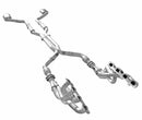 ARH LONG EXHAUST SYSTEM 1-3/4" HEADER CATTED CONNECT PIPE & PURE THUNDER MUFFLERS (05-08 CHRYSLER 300/CHARGER/MAGNUM 5.7L SQUARE PORT) CHY-05134300FSWC