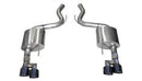 CORSA 3" AXLEBACK EXHAUST SPORT SOUND BLACK (2018+ MUSTANG GT NO VALVE) 21039BLK