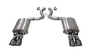 CORSA ACTIVE VALVE 3" AXLEBACK EXHAUST TOURING/SPORT GUNMETAL (2018+ MUSTANG GT) 21002GNM