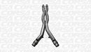CORSA X-PIPE 3" FITS FACTORY EXHAUST (2015+ MUSTANG GT) 14327
