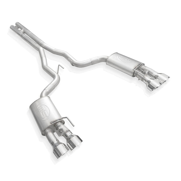 STAINLESS WORKS REDLINE CATBACK H-PIPE EXHAUST FACTORY CONNECT W/POLISHED TIPS (20-21 SHELBY GT500)
