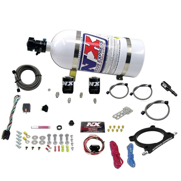 Nitrous Express Ford Mustang GT 5.0L High Output Nitrous Plate Kit (50-250HP) w/10lb Bottle