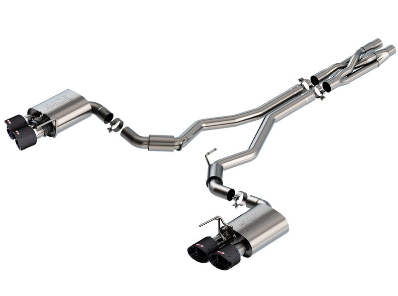 BORLA CAT-BACK EXHAUST ATAK (20-21 SHELBY GT500)