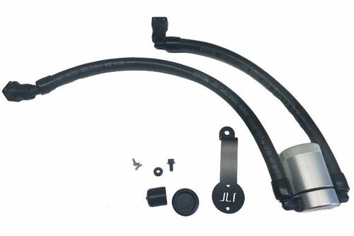 J&L Oil Separator 3.0 Driver Side Clear (2018-2021 Mustang GT/Bullitt) 3024D-C