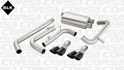 Corsa 3" Cat-Back Exhaust Sport Black (93-95 Camaro SS/Z28 LT1 Single) 14144BLK