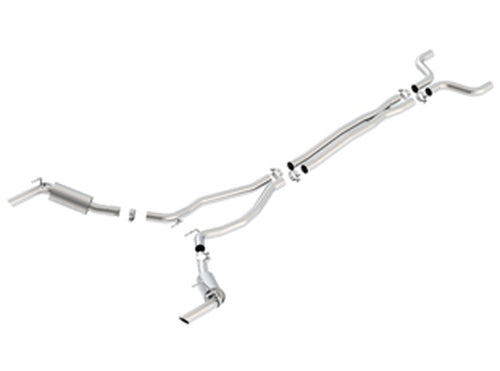 Borla 2.5" S-Type Cat-Back Exhaust (14-15 Camaro SS w/Ground FX) 140531