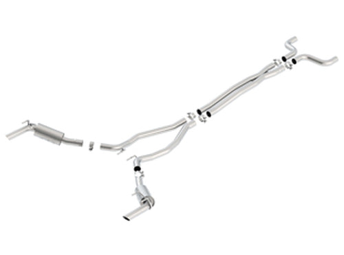 Borla 2.5" ATAK Cat-Back Exhaust (14-15 Camaro SS w/Ground FX) 140533