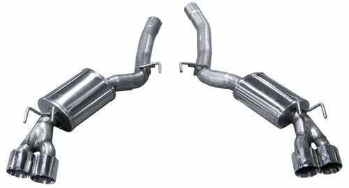 ARH Axleback Exhaust System Mufflers w/Quad SS Tips (12-15 Camaro ZL1/Z28/1LE) CAZ28-14300STBK