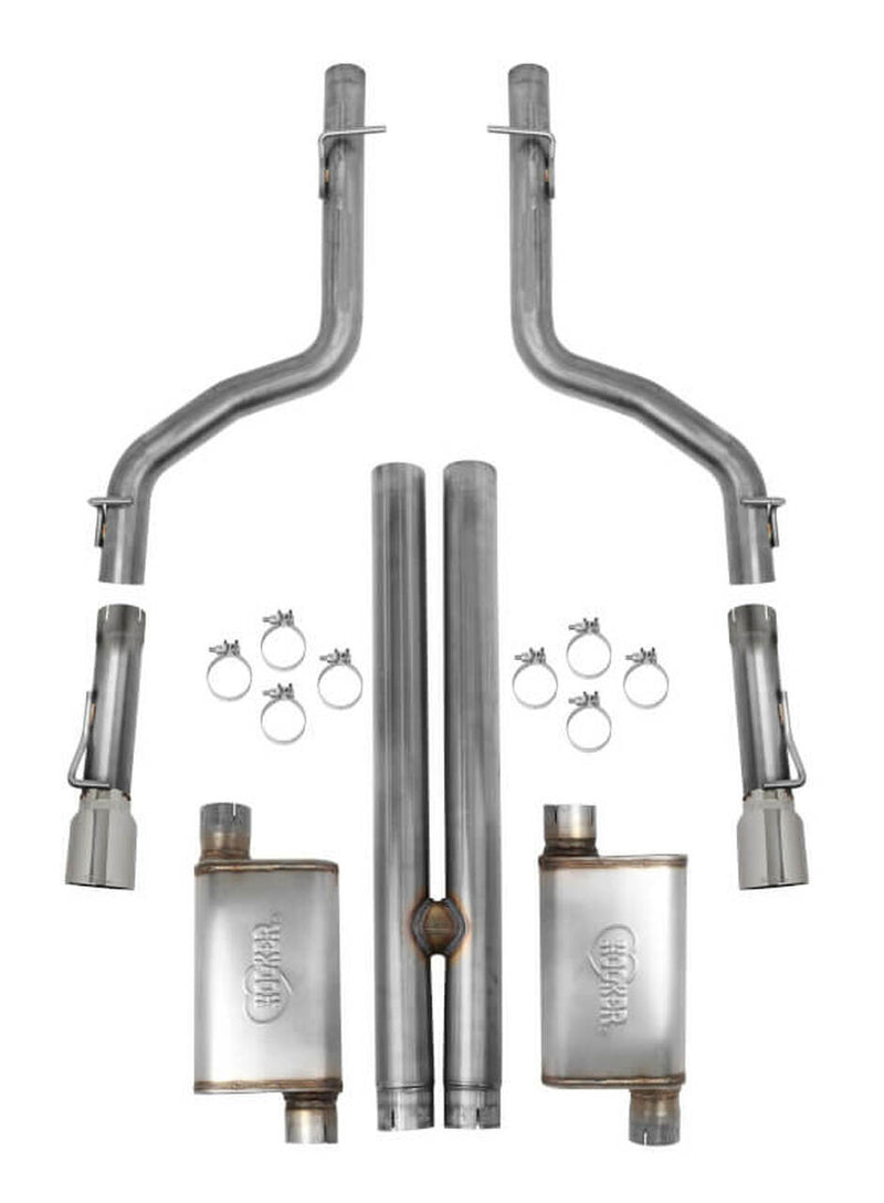 HOOKER BLACKHEART CAT-BACK EXHAUST SYSTEM (05-10 CHARGER/MAGNUM/300 6.1L) 70502313-RHKR