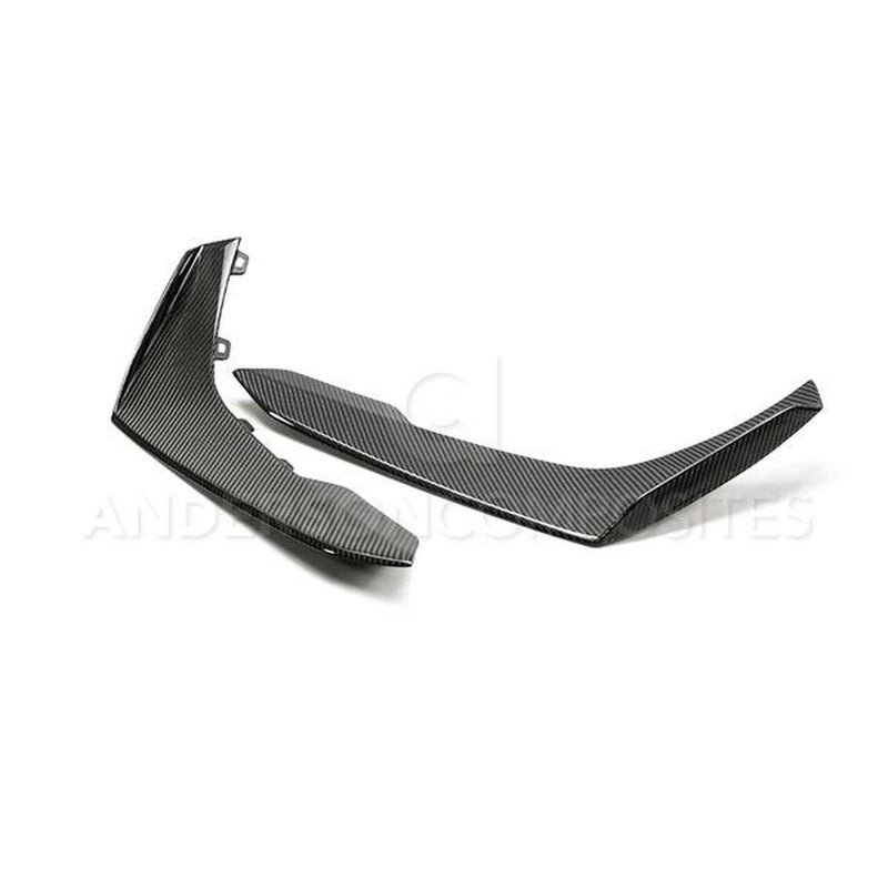 Anderson Composites Carbon Fiber Front Bumper Canards Type LE (2017+ Camaro ZL1 LE) AC-FBC17CHCAMZL-LE