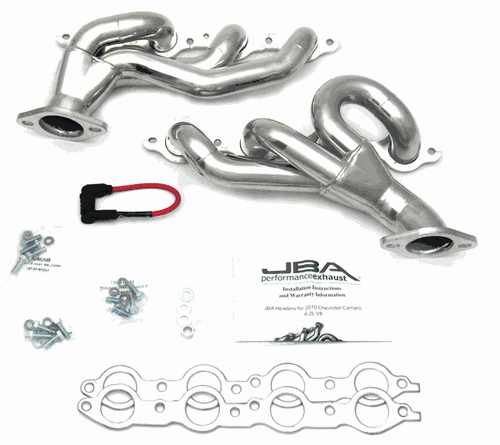 JBA Performance 1-3/4" Shorty Headers Silver Ceramic (10-15 Camaro SS) 1812SJS