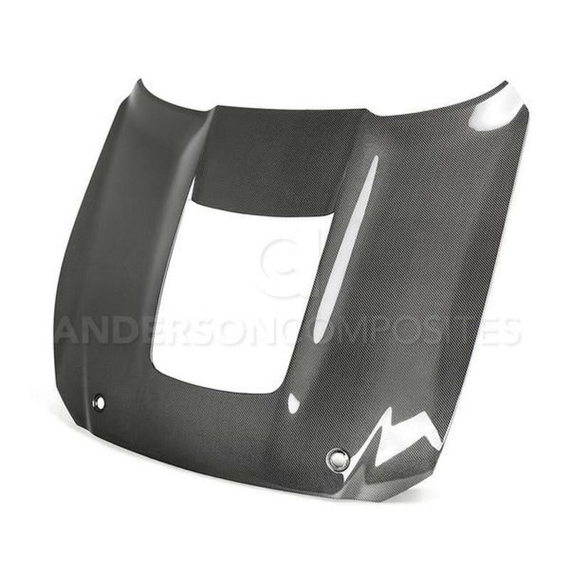 ANDERSON COMPOSITES DOUBLE SIDED CARBON FIBER HOOD (2020-2021 SHELBY GT500)