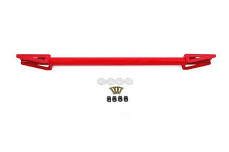 BMR SUSPENSION CHASSIS BRACE FRONT OF K-MEMBER RED (2015-2021 MUSTANG)