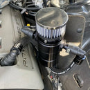 UPR PRODUCTS BILLET DUAL INLET BREATHER TANK PLUG N PLAY SATIN (2015-2021 MUSTANG GT) 5029-220