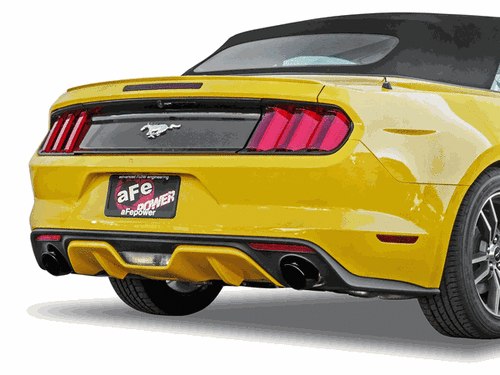 AFE AXLE-BACK EXHAUST MACH FORCE XP BLACK TIPS (15-19 MUSTANG 2.3T/3.7) 49-43085-B