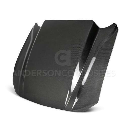 ANDERSON COMPOSITES HOOD TYPE-CJ CARBON FIBER (2018-2021 MUSTANG GT/ECO) AC-HD18FDMU-CJ-DS