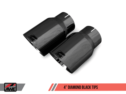 AWE CATBACK EXHAUST TOURING BLACK DIAMOND TIPS (15-17 MUSTANG GT) 3015-33084