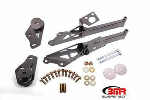 BMR SUSPENSION IRS SUBFRAME SUPPORT BRACE BLACK (2015-2021 MUSTANG)