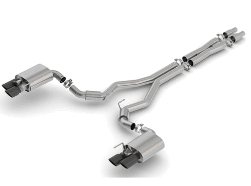 BORLA S-TYPE CATBACK ACTIVE EXHAUST BLACK (2018+ MUSTANG GT) 140742BC