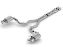 BORLA S-TYPE CATBACK ACTIVE EXHAUST POLISHED (2018+ MUSTANG GT) 140742