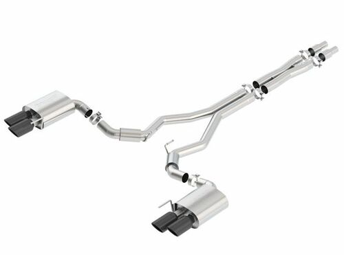 BORLA S-TYPE CATBACK W/O ACTIVE VALVES BLACK (2018+ MUSTANG GT) 140745BC
