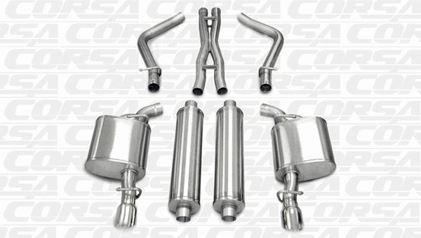 CORSA SPORT CATBACK EXHAUST POLISHED (05-10 CHARGER R/T) 14177