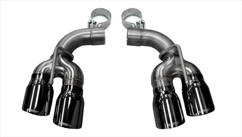 CORSA TIP KIT TWIN 4" BLACK PRO-SERIES TIPS (16-18 CAMARO SS) 14774BLK