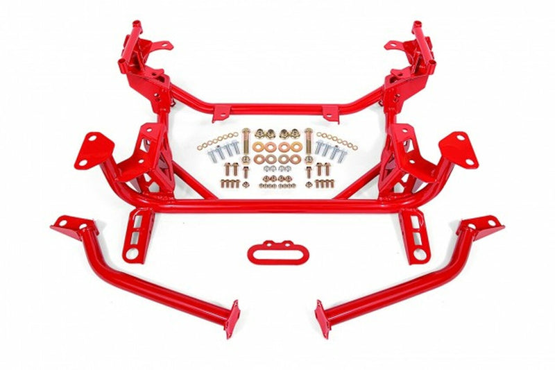 BMR STREET K-MEMBER RED (15-21 MUSTANG GT/GT500/V6 W/STANDARD OR MAGNERIDE SUSPENSION)