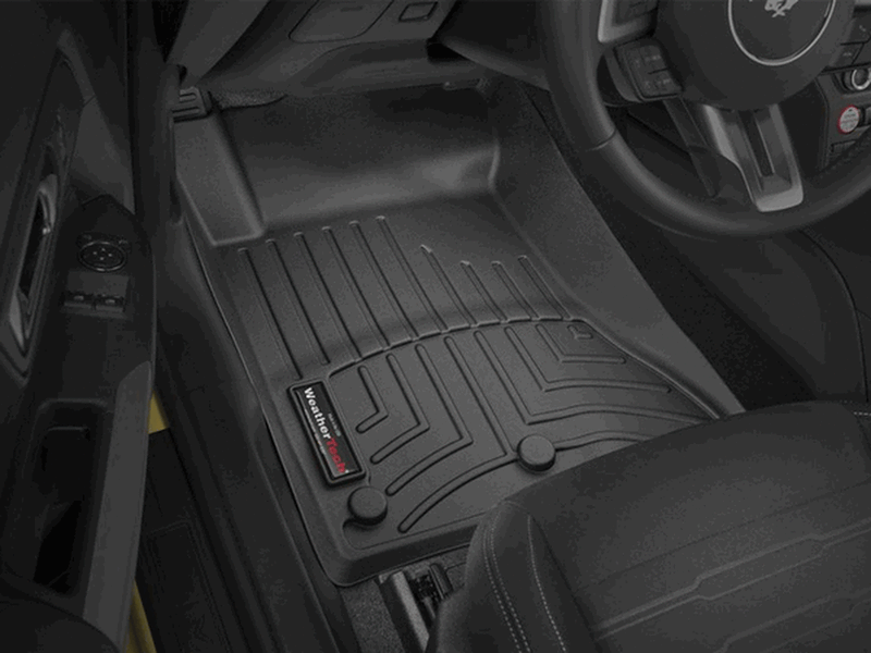 WEATHERTECH FRONT & REAR FLOOR LINER SET BLACK (2015+ MUSTANG)